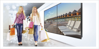 Multi-display Video Wall Encourages Purchasing Decisions