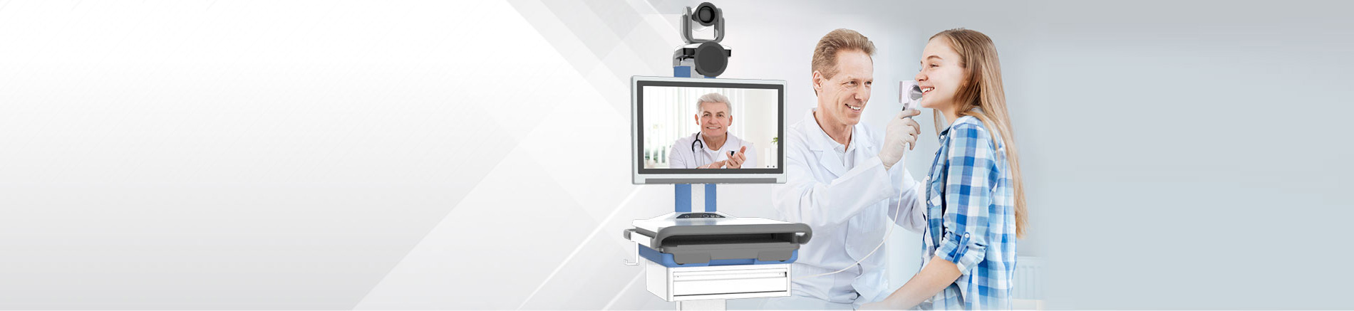 Telemedicine Cart Solution with Video Conferencing Software for Easy Deployment